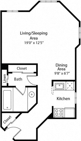 Floor plan layout diagram for 0D