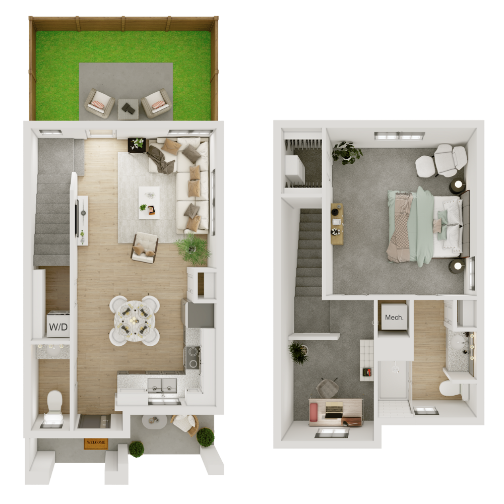 A2 + FLEX floor plan