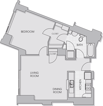 1E Penthouse floor plan