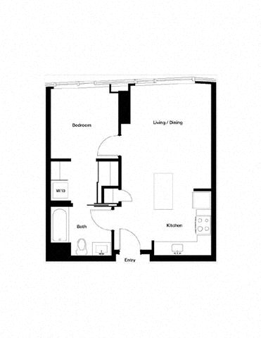 Floor plan layout diagram for 1D