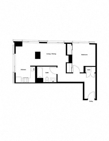 Floor plan layout diagram for 1S