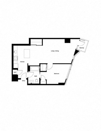 1V floor plan