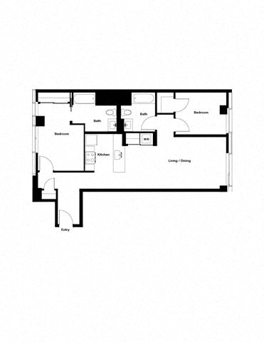 Floor plan layout diagram for 2H Renovation 2