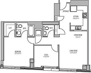 1G Den Renovation 2 floor plan