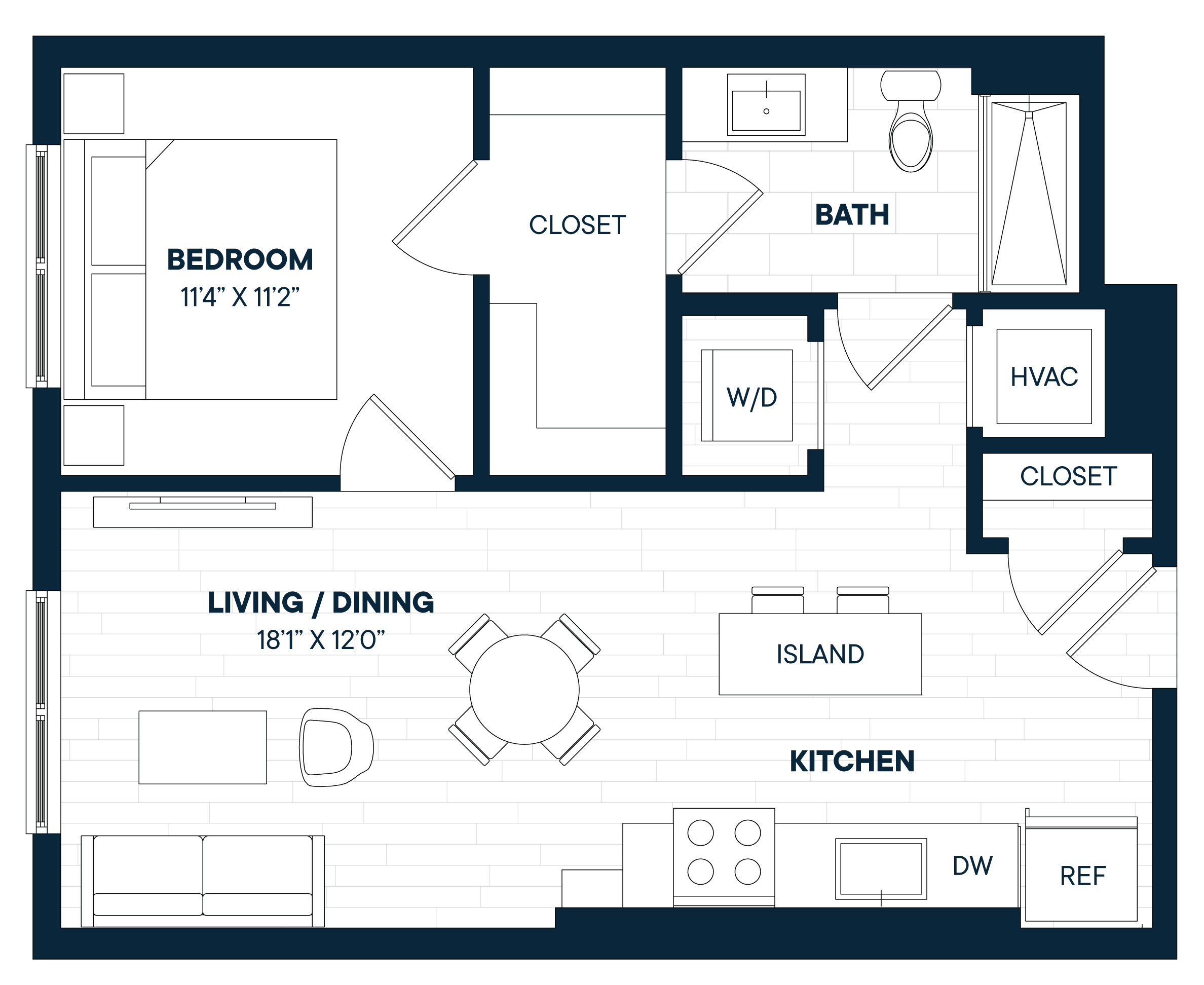 Floorplan image of apartment 856