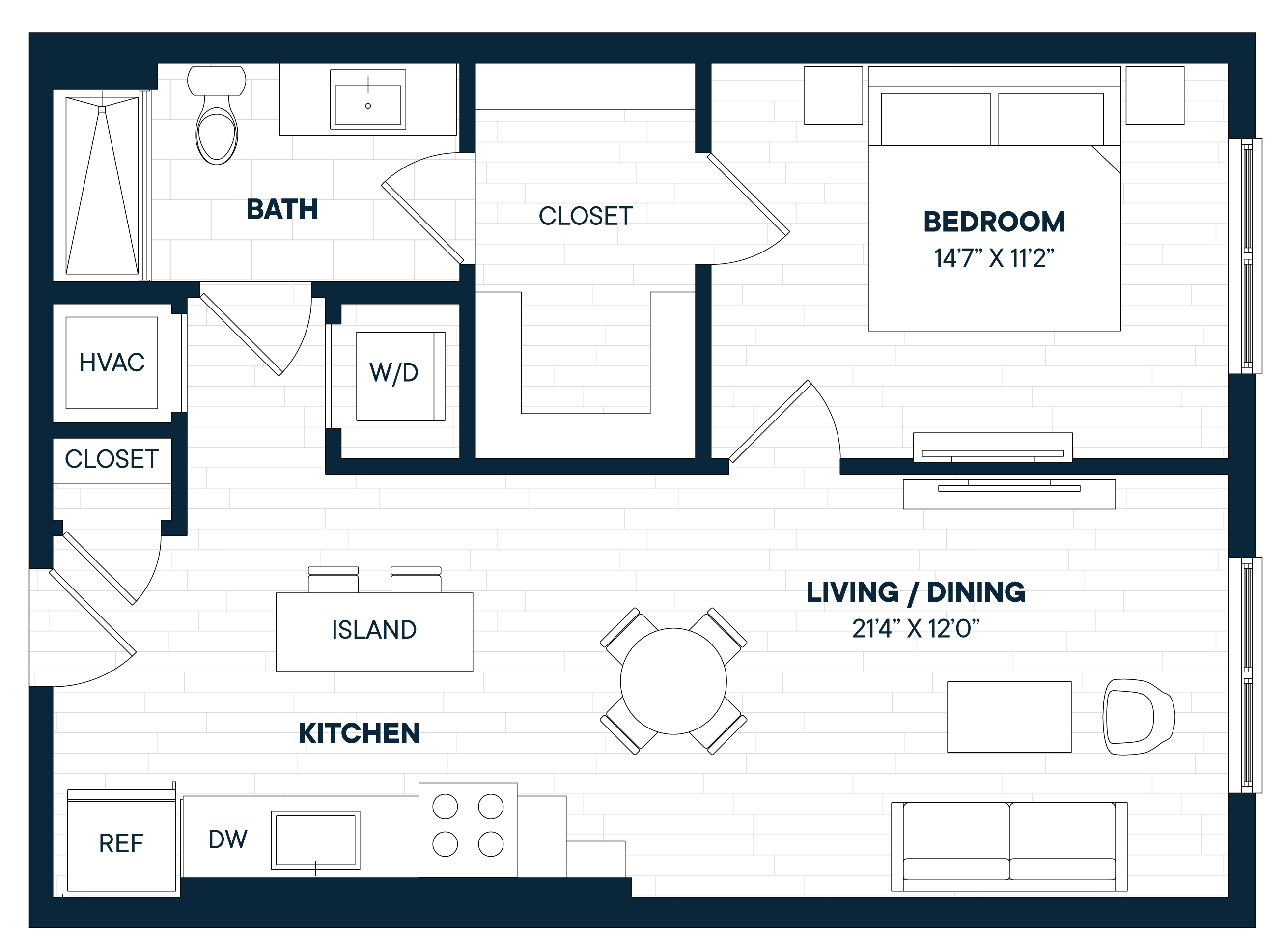 Floorplan image of apartment 729