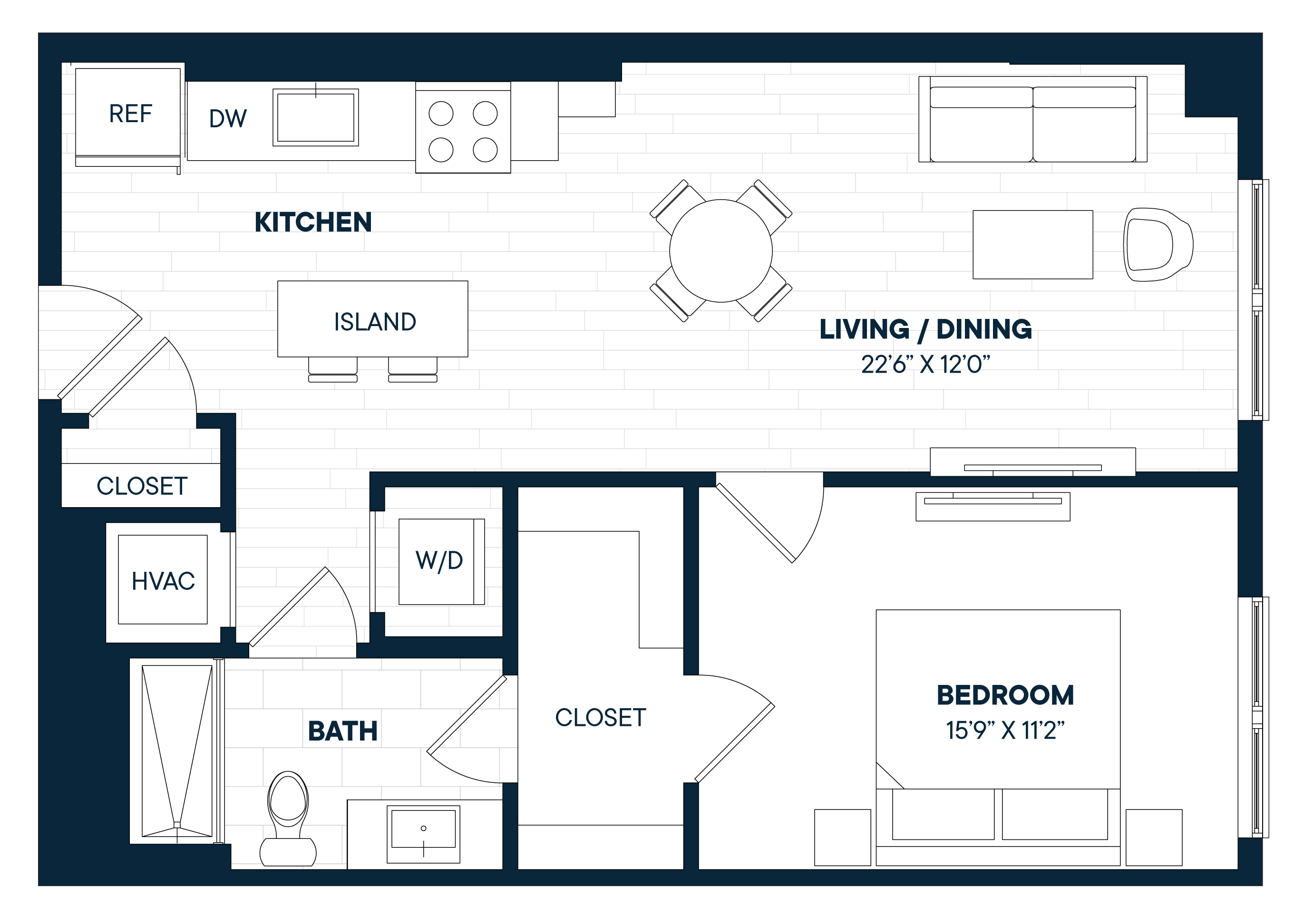 Floorplan image of apartment 770