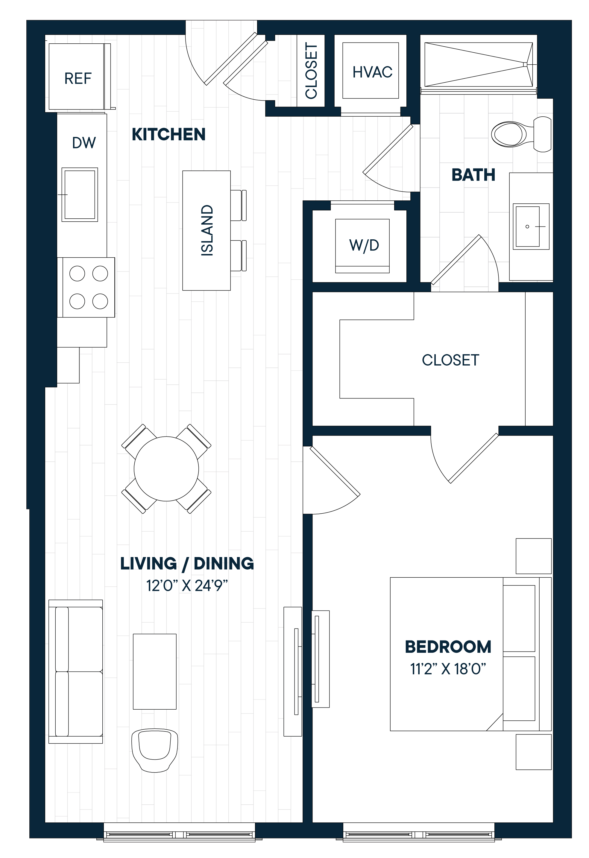 Floorplan image of apartment 752