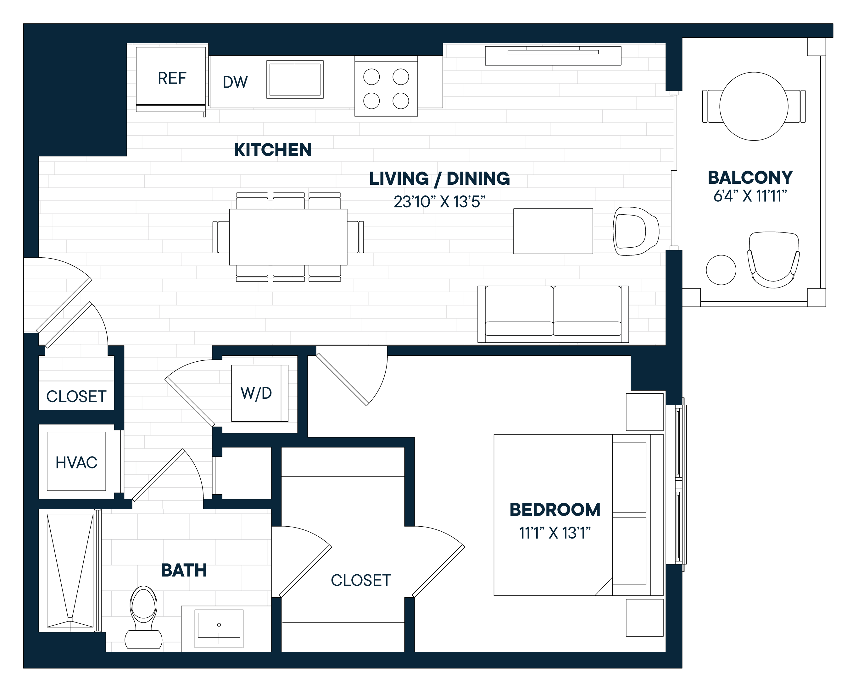 Floorplan image of apartment 467