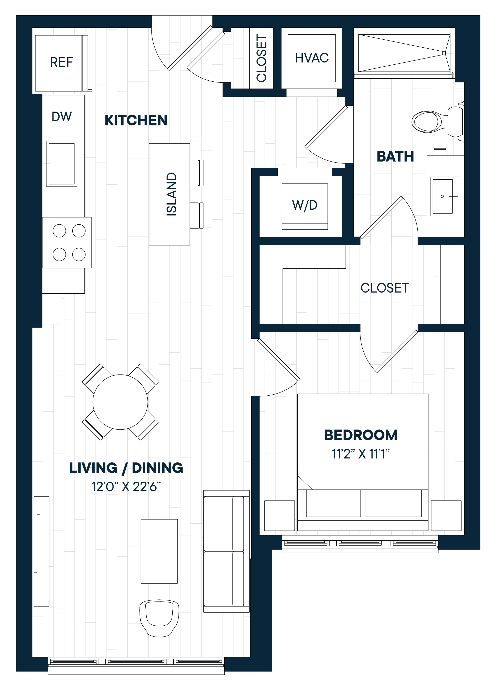 Floorplan image of apartment 832