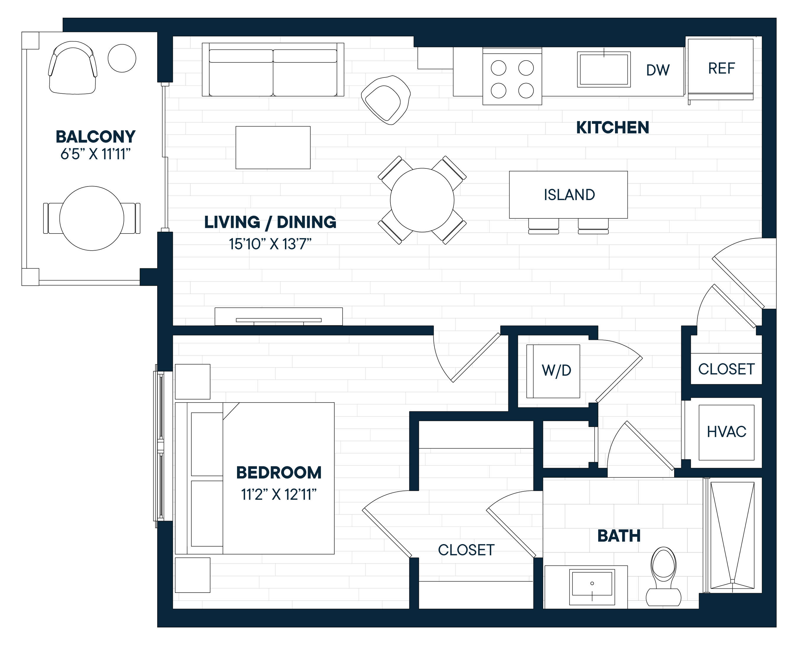 Floorplan image of apartment 820