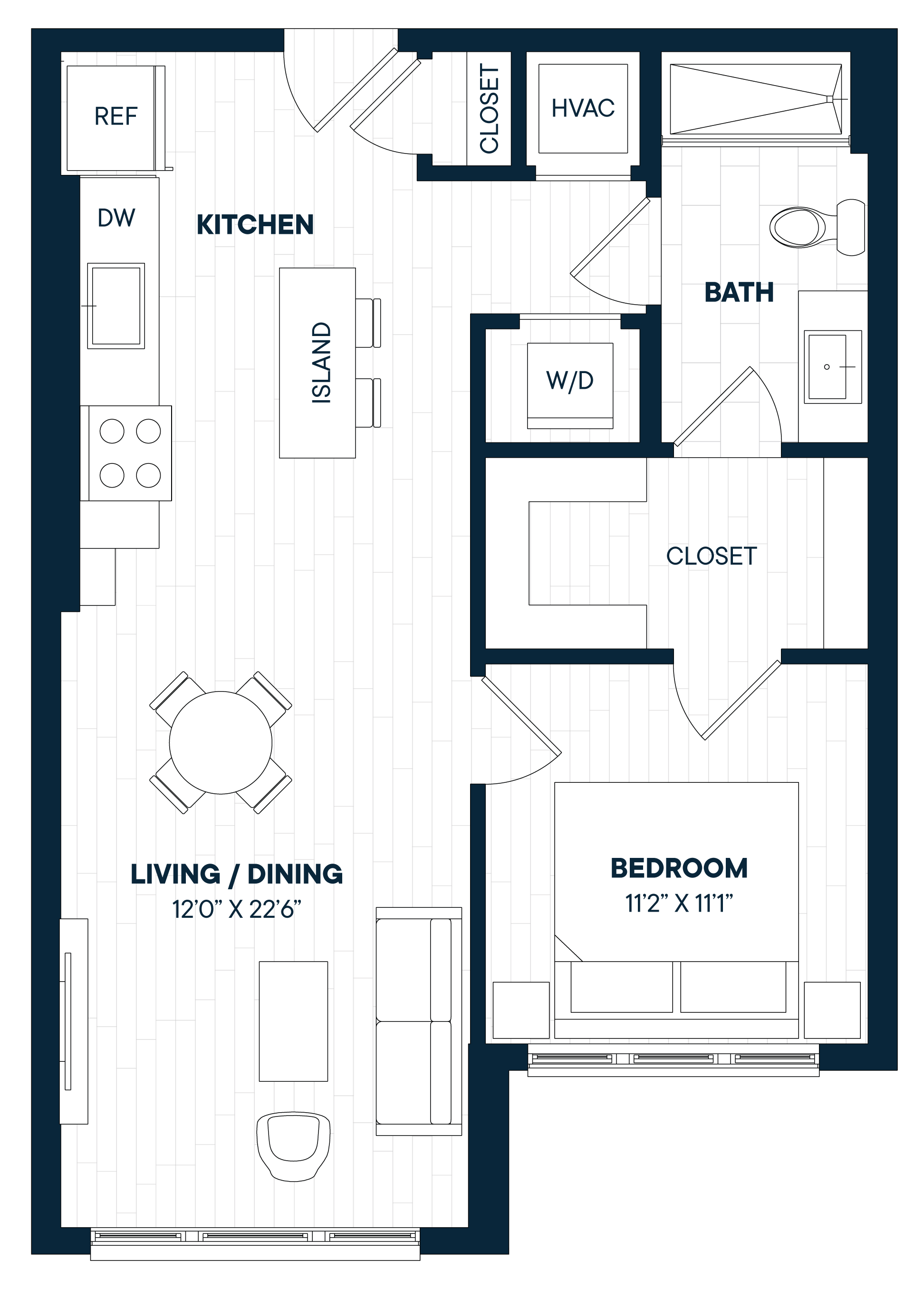 Floorplan image of apartment 532