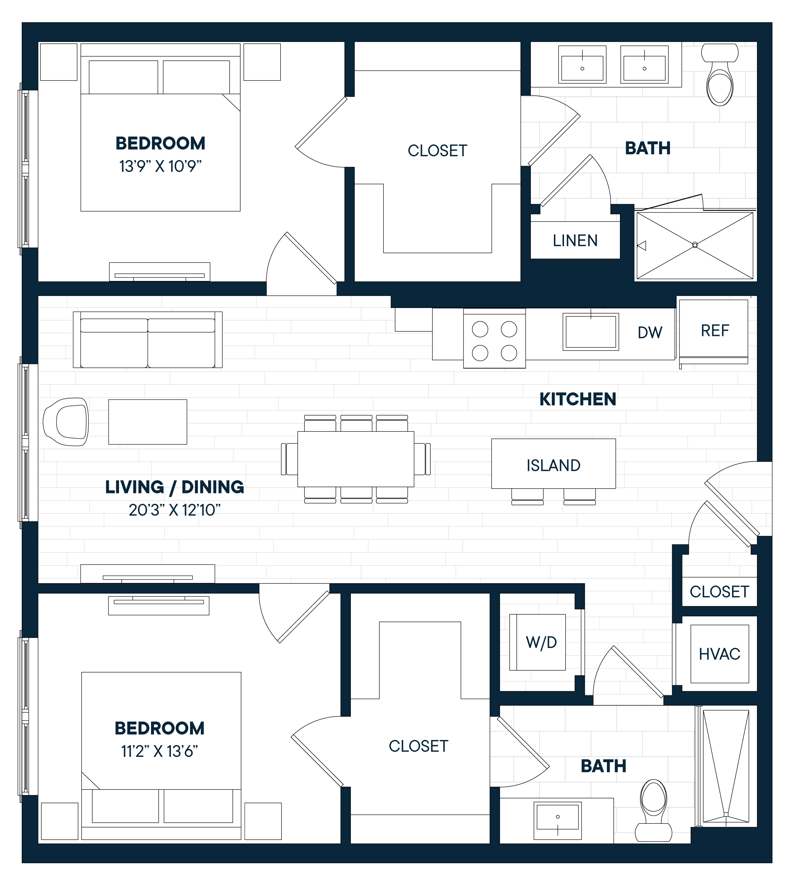 Floorplan image of apartment 765