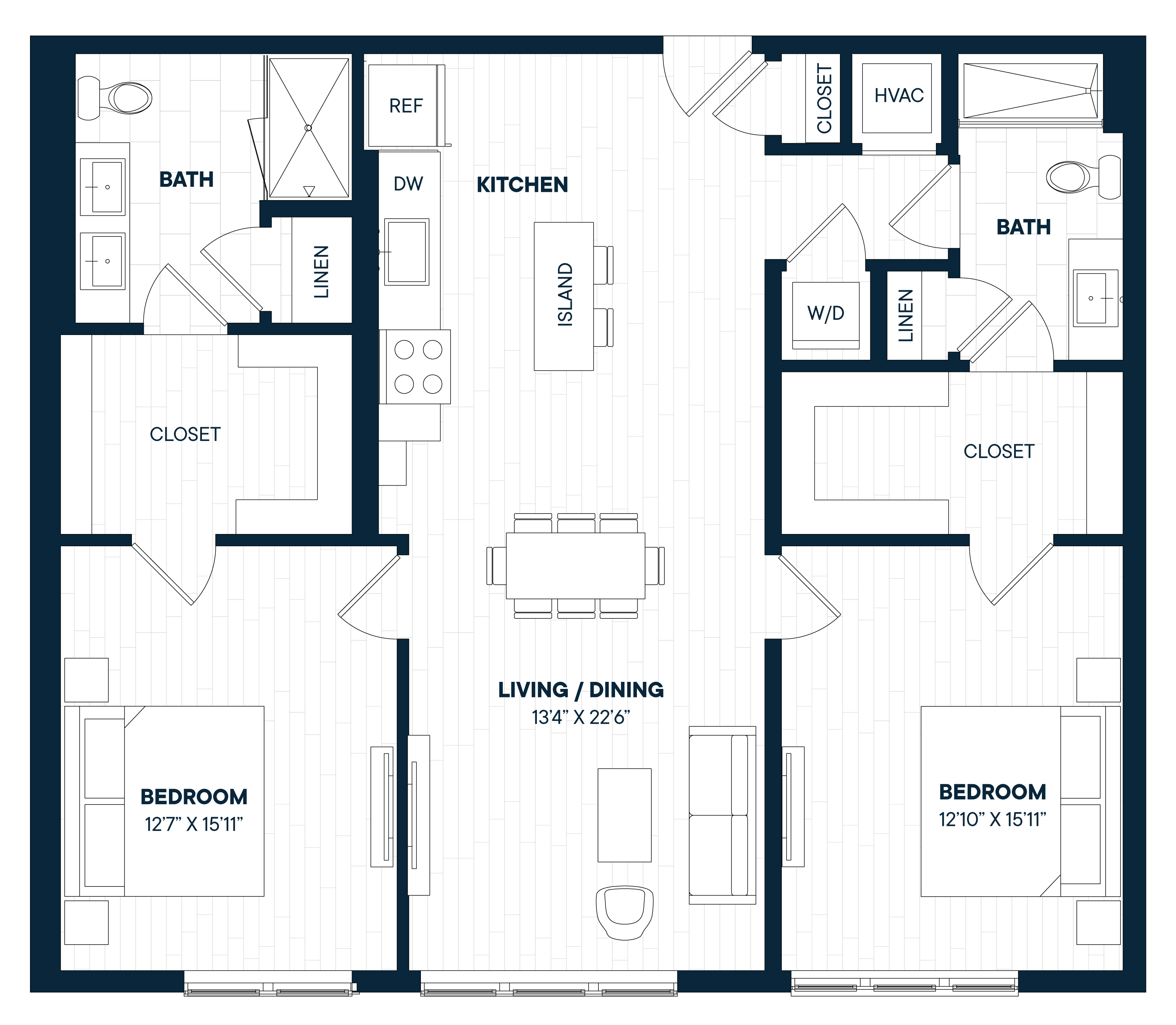 Floorplan image of apartment 478