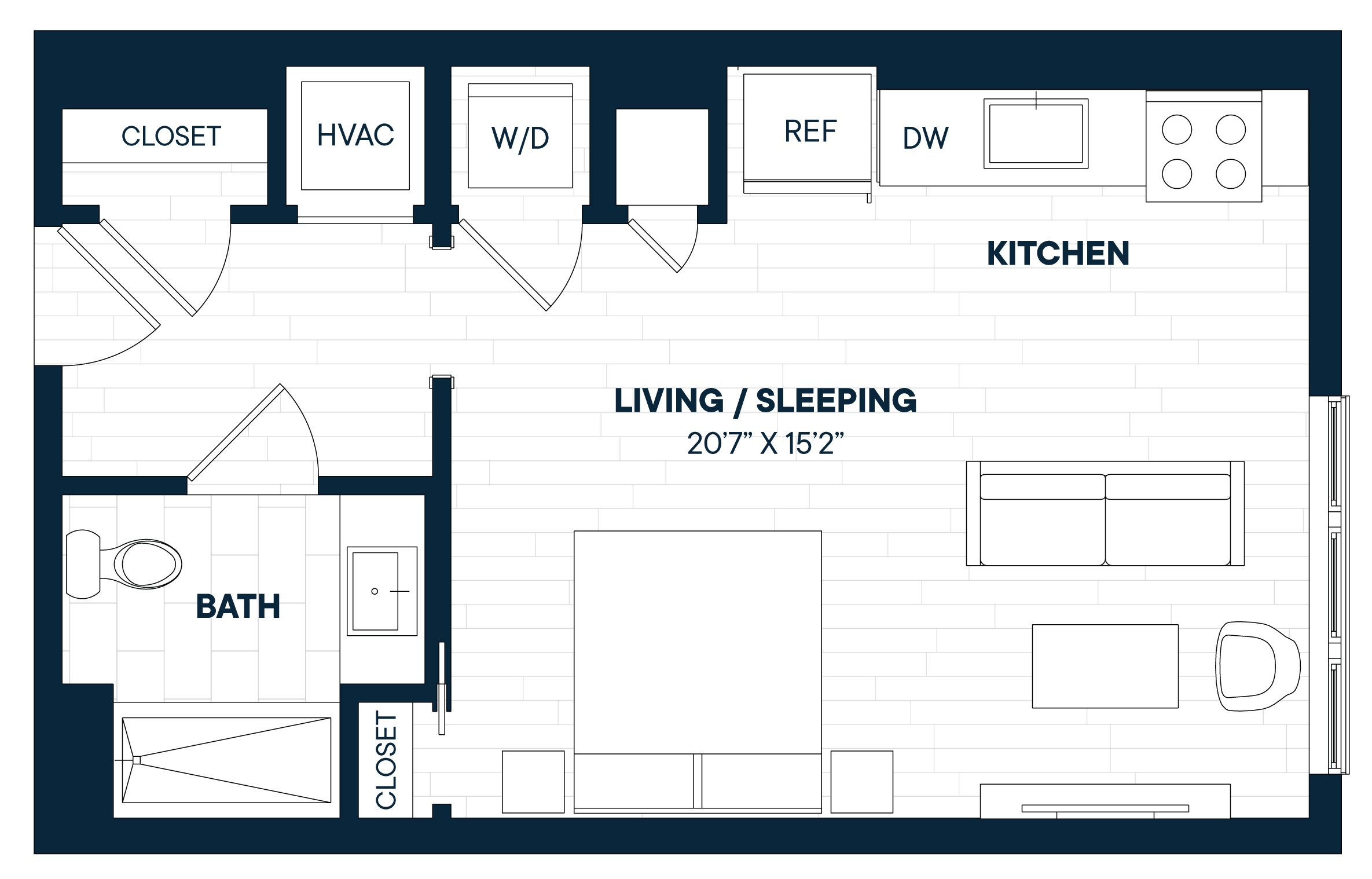 Floorplan image of apartment 819