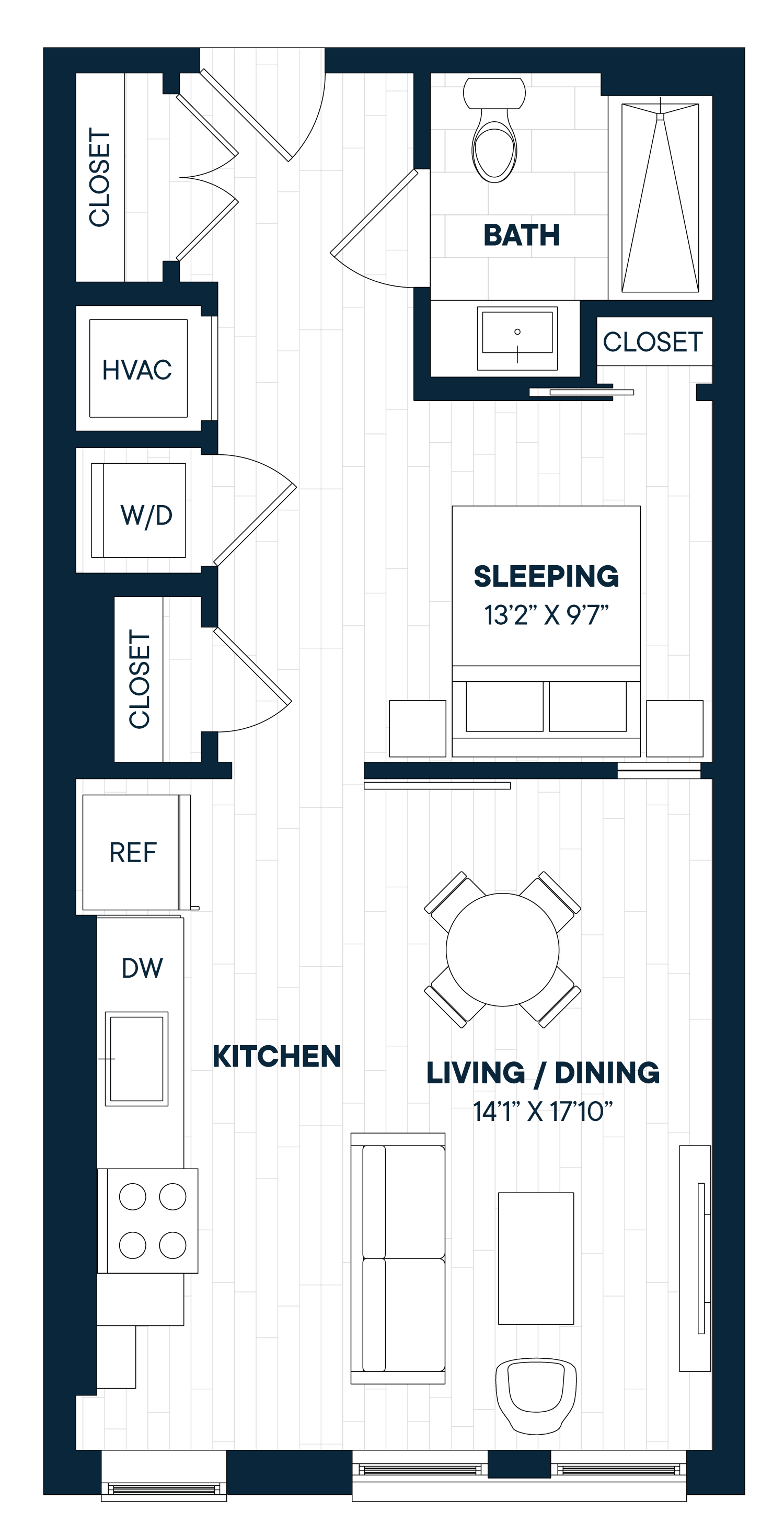 Floorplan image of apartment 773