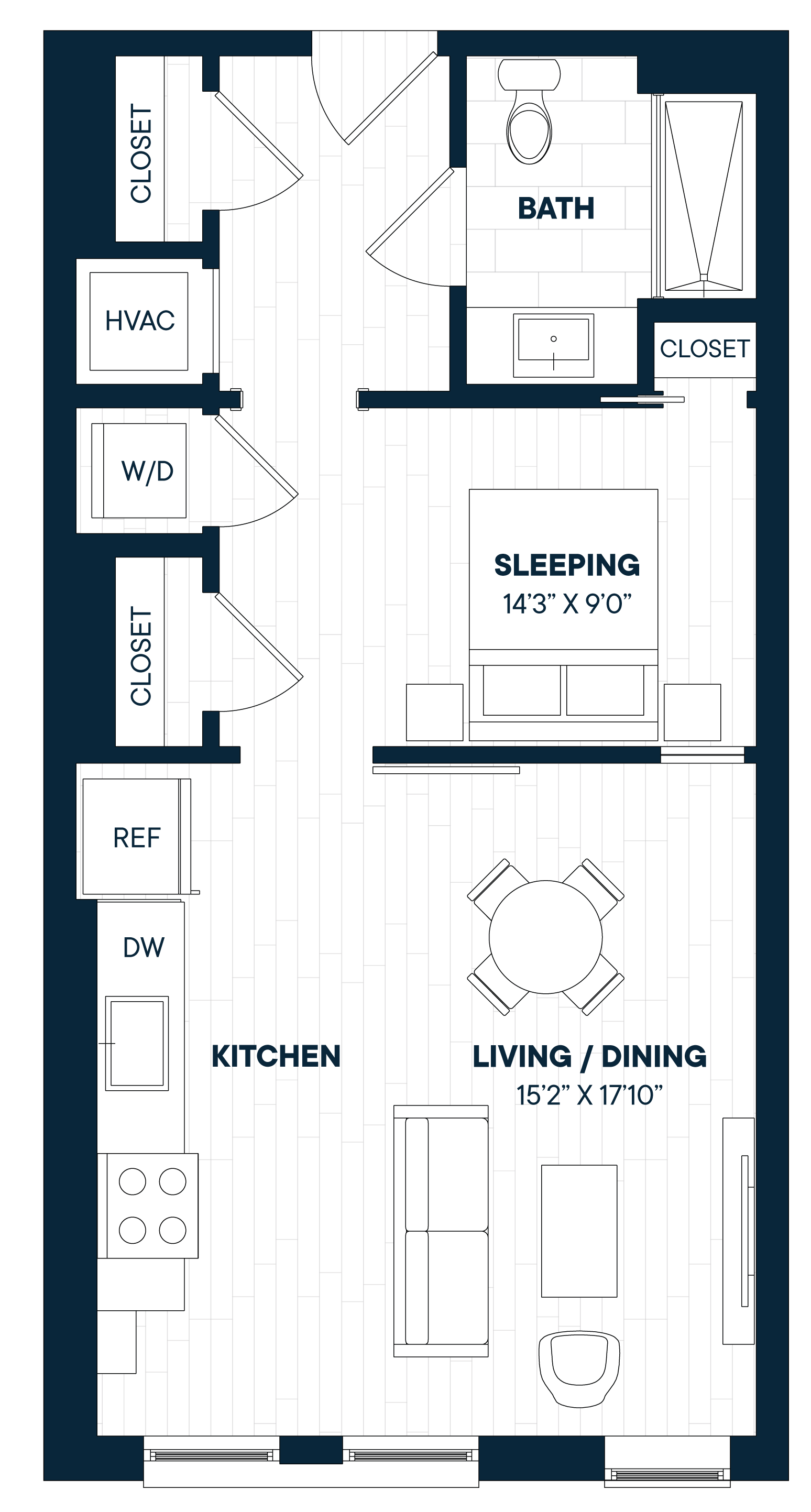 Floorplan image of apartment 872