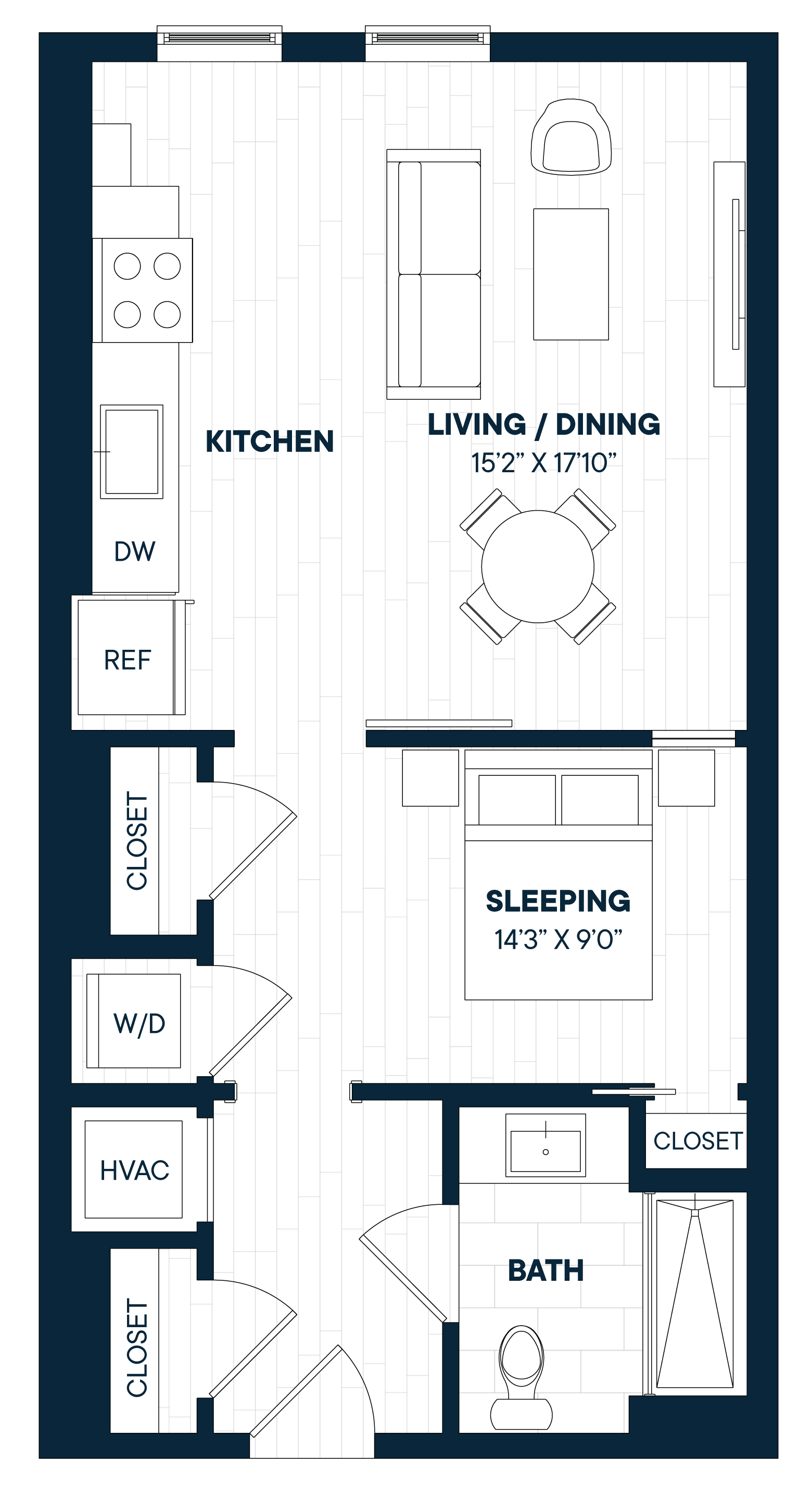 Floorplan image of apartment 776