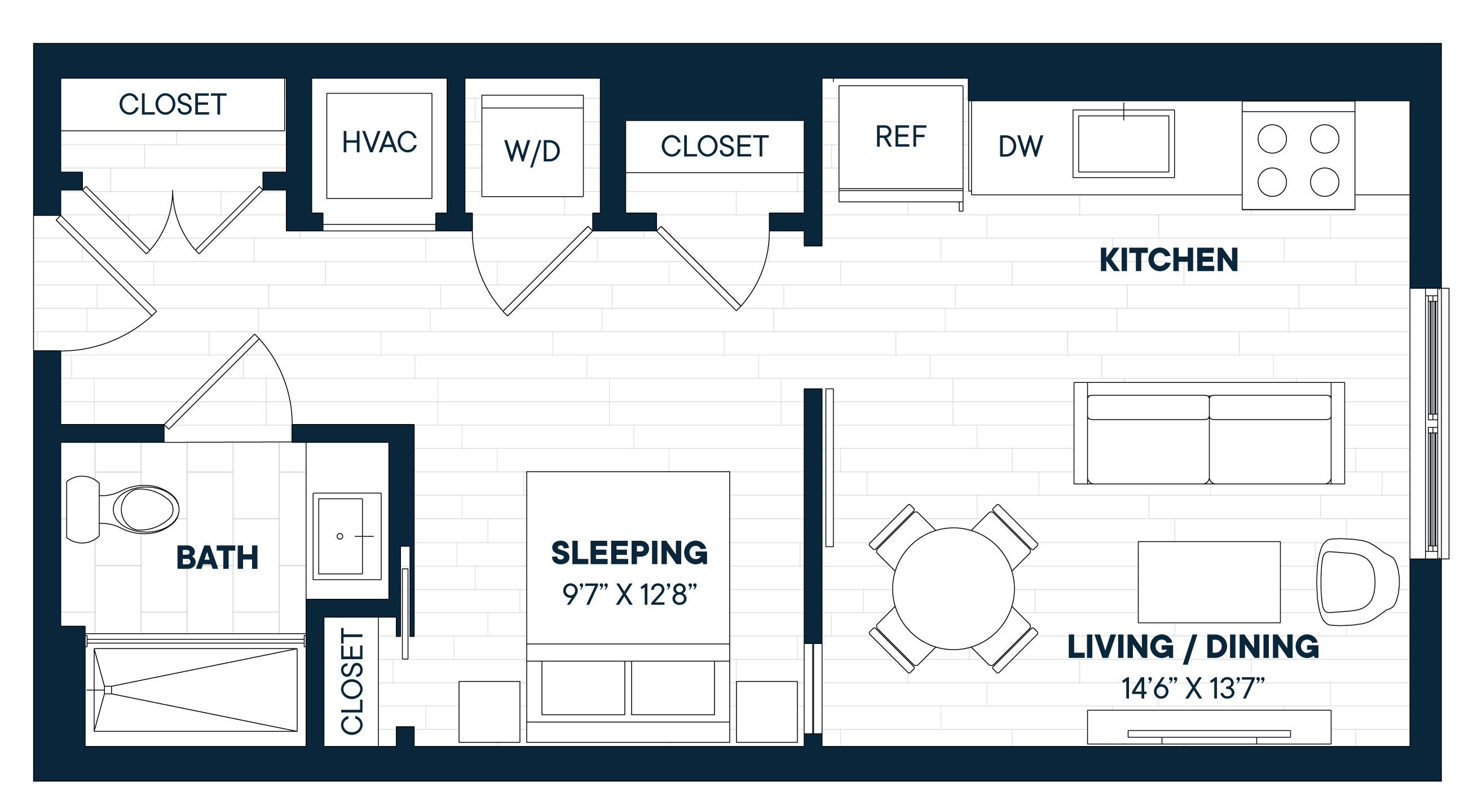 Floorplan image of apartment 512