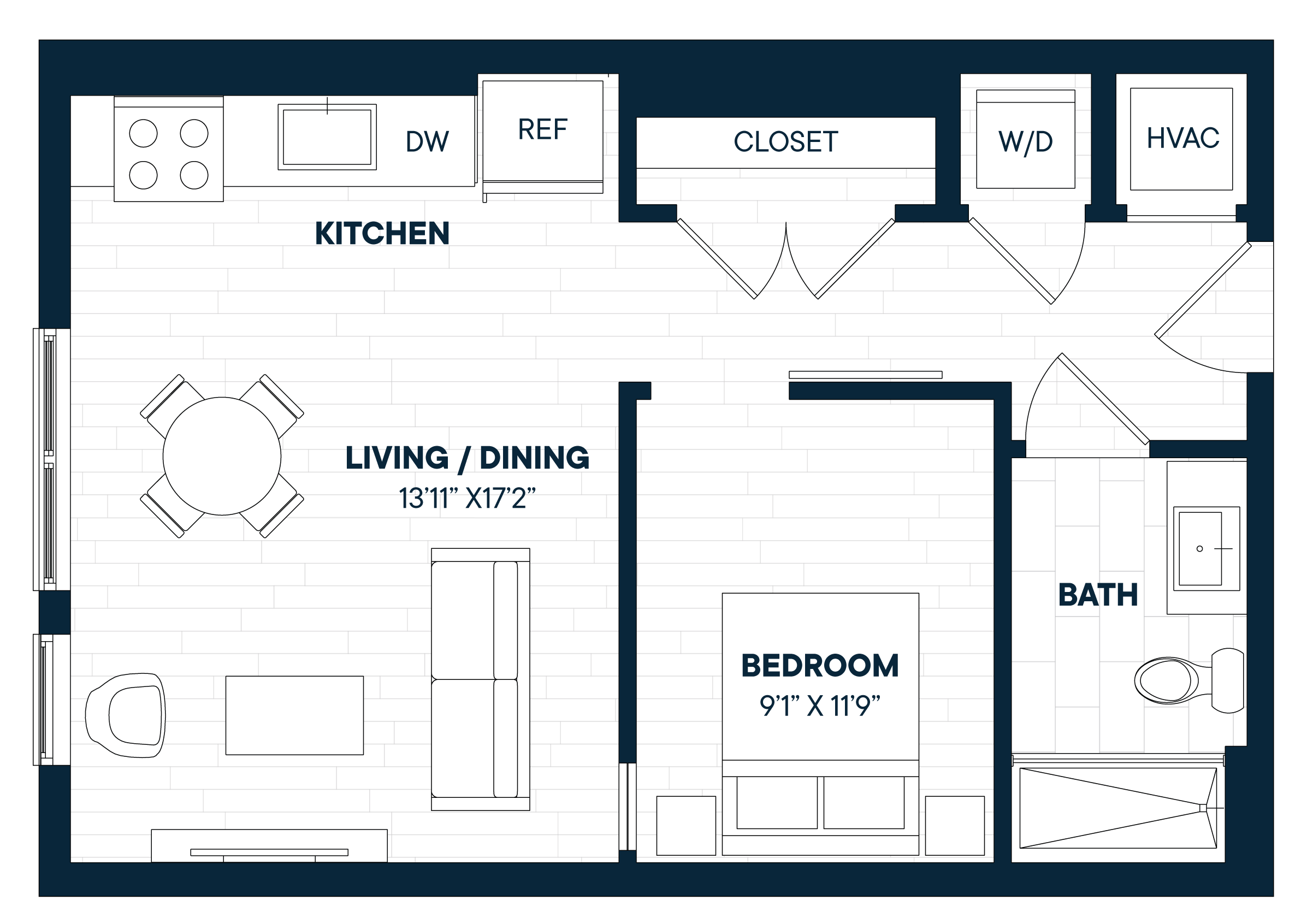 Floorplan image of apartment 760