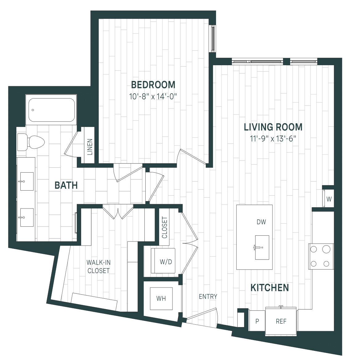 Floor Plan Image of Apartment Apt 504