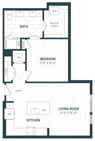 Floor Plan Image of Apartment Apt 727