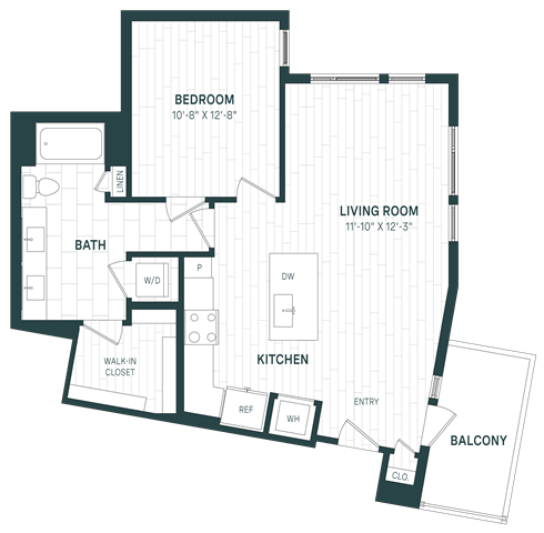 Floor Plan Image of Apartment Apt 404