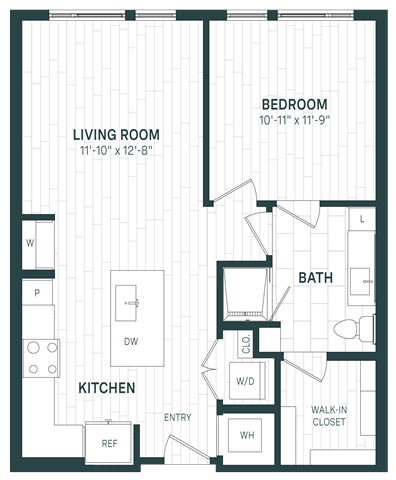 Floor Plan Image of Apartment Apt 619