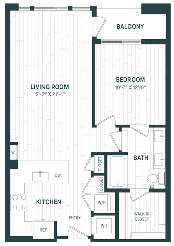 Floor Plan Image of Apartment Apt 643