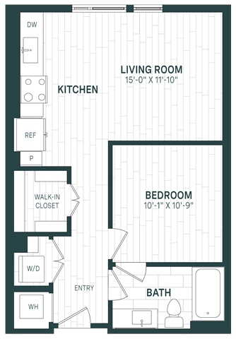 Floor Plan Image of Apartment Apt 244