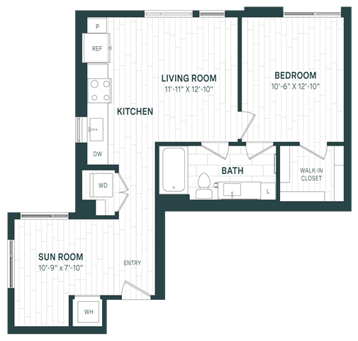 Floor Plan Image of Apartment Apt 703