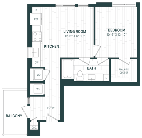 Floor Plan Image of Apartment Apt 803