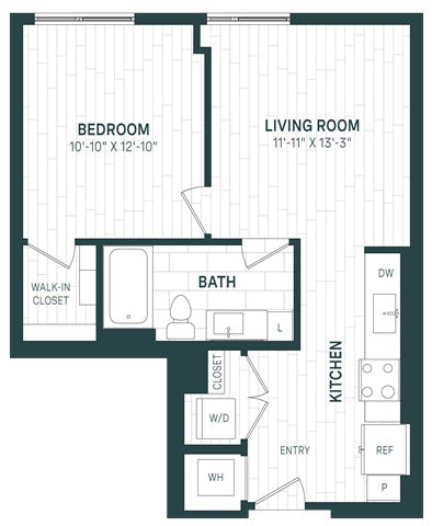 Floor Plan Image of Apartment Apt 538