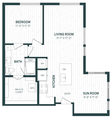 Floor Plan Image of Apartment Apt 501