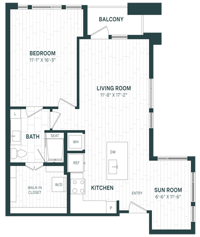 Floor Plan Image of Apartment Apt 