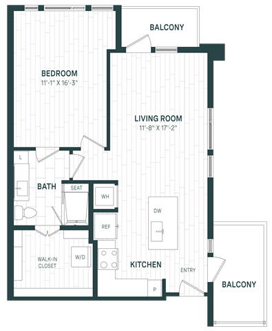 Floor Plan Image of Apartment Apt 835