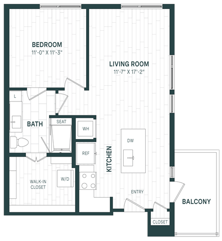 Floor Plan Image of Apartment Apt 601