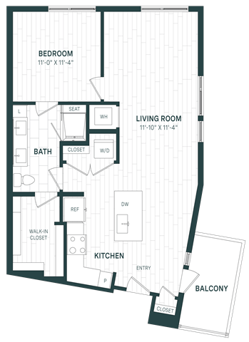 Floor Plan Image of Apartment Apt 602