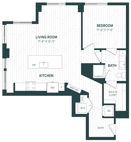 Floor Plan Image of Apartment Apt 