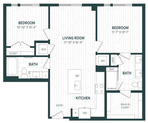 Floor Plan Image of Apartment Apt 237