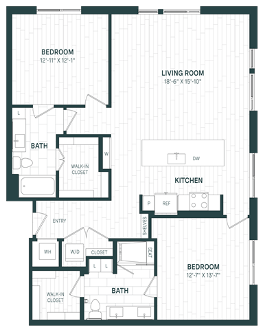 Floor Plan Image of Apartment Apt 