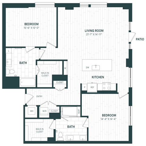 Floor Plan Image of Apartment Apt 126