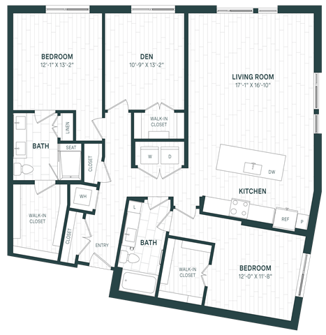 Floor Plan Image of Apartment Apt 402