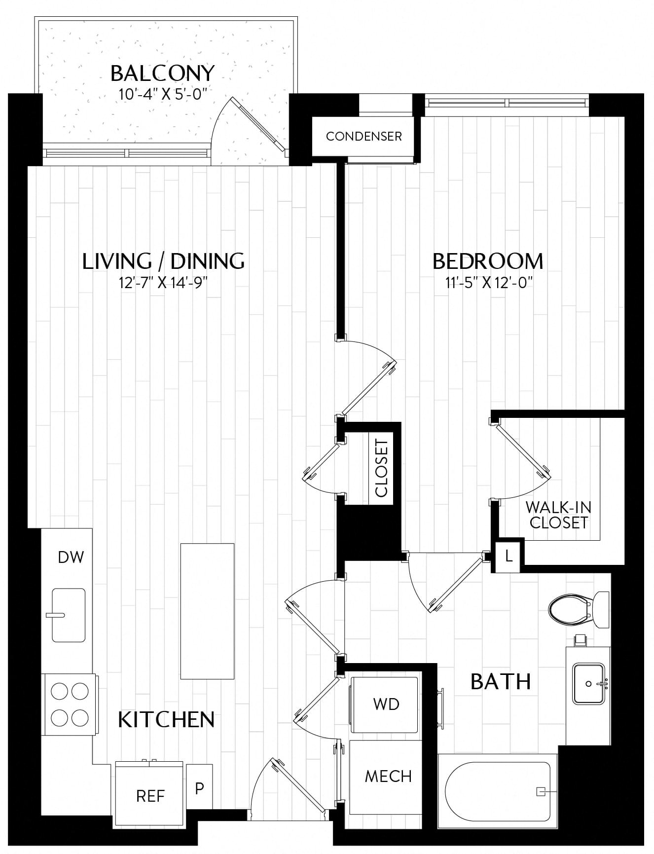 Floor Plan Image of Apartment Apt 0307