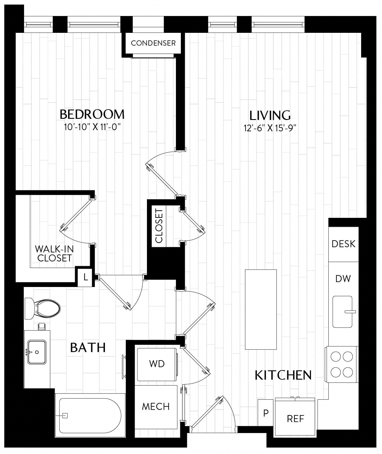 Floor Plan Image of Apartment Apt 0313