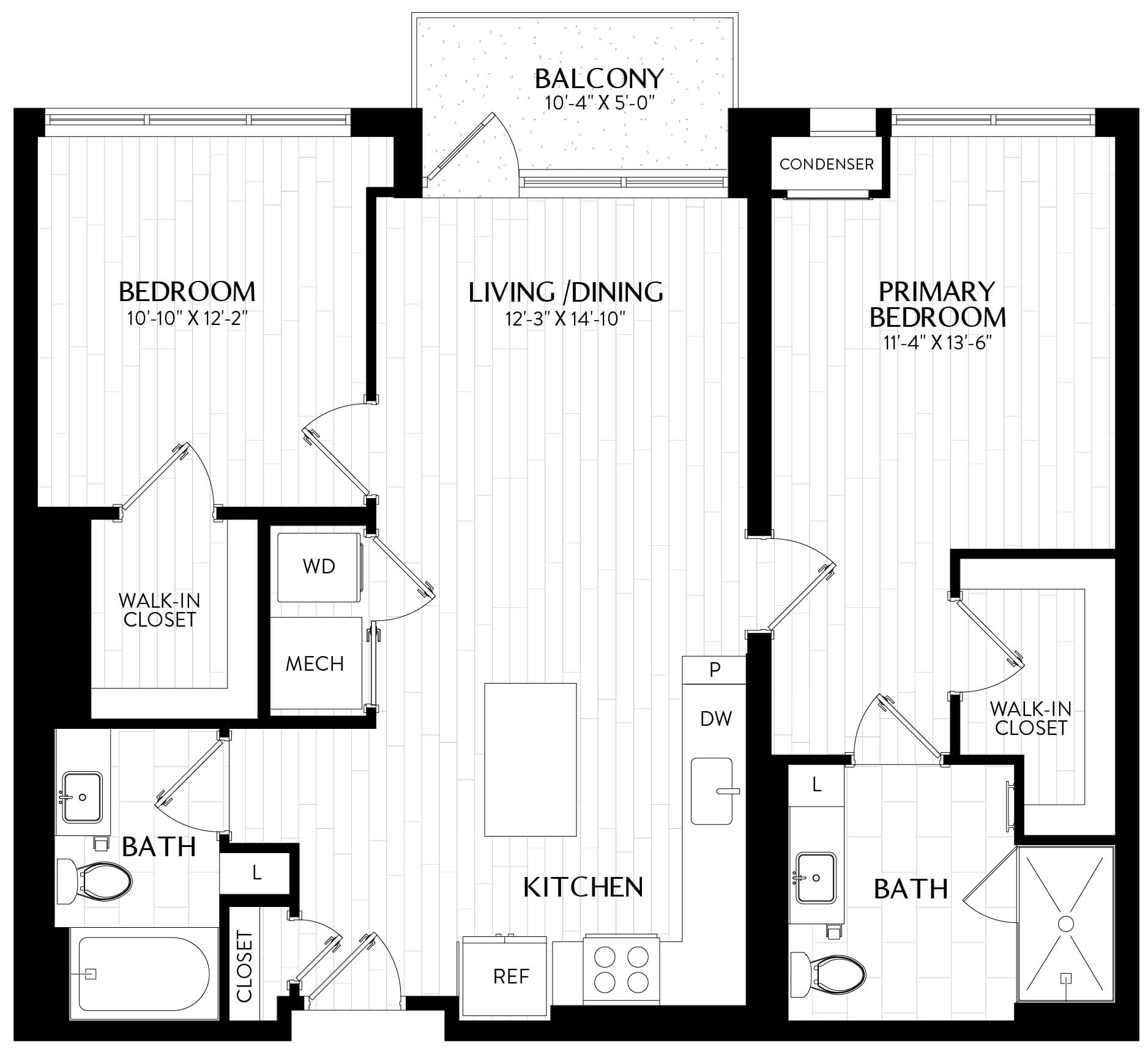 Floor Plan Image of Apartment Apt 0309