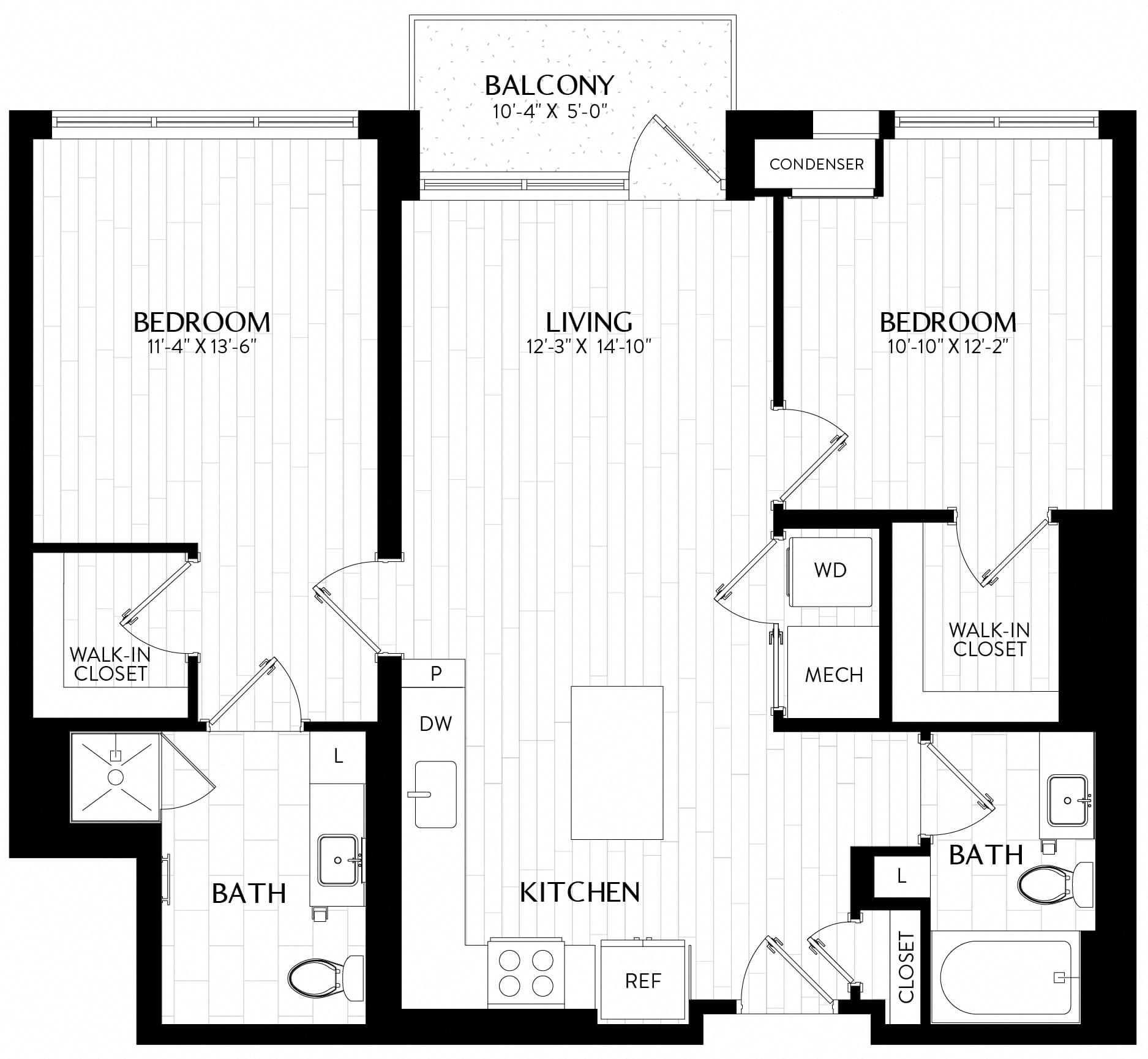 Floor Plan Image of Apartment Apt 0406