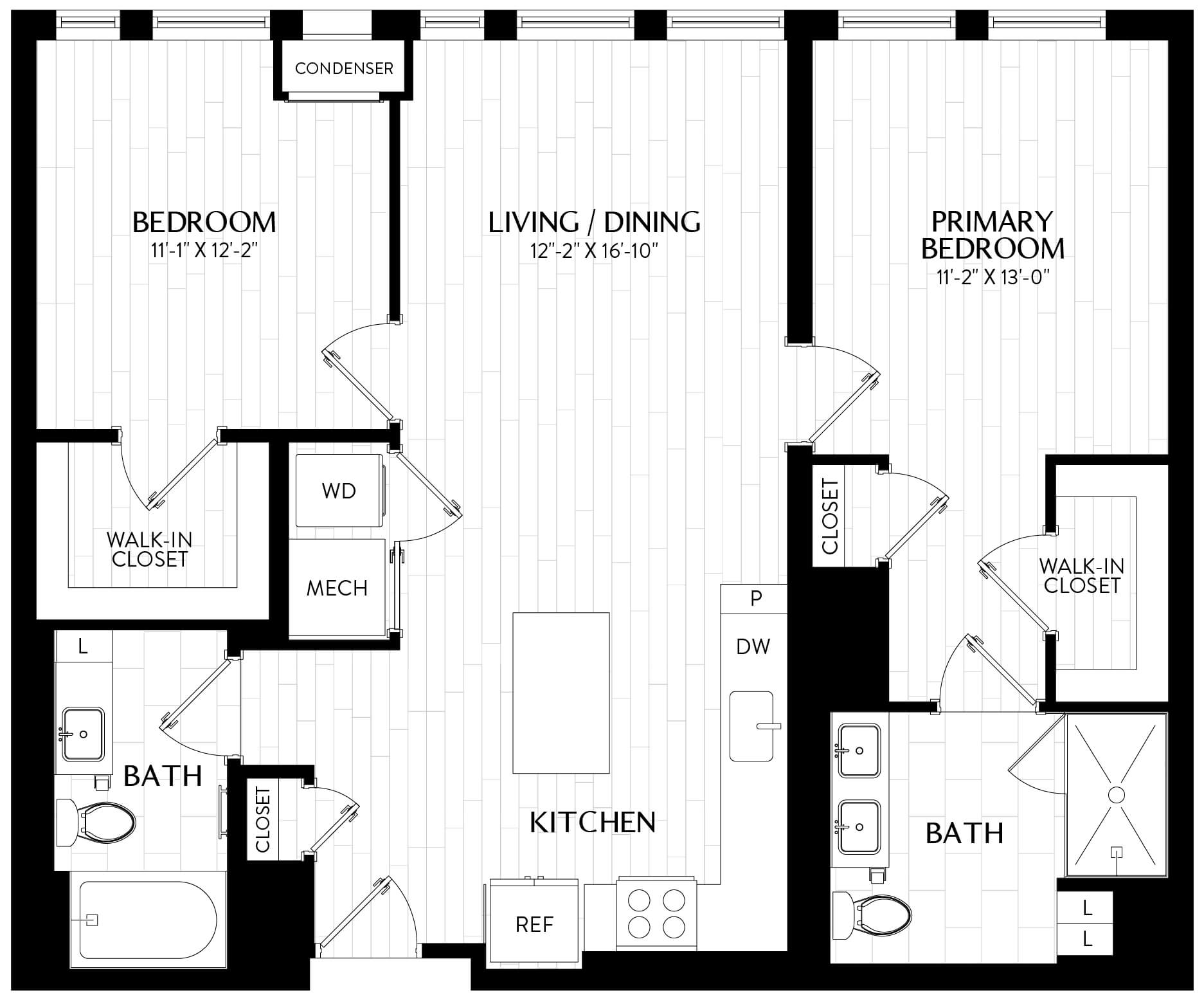 Floor Plan Image of Apartment Apt 0125