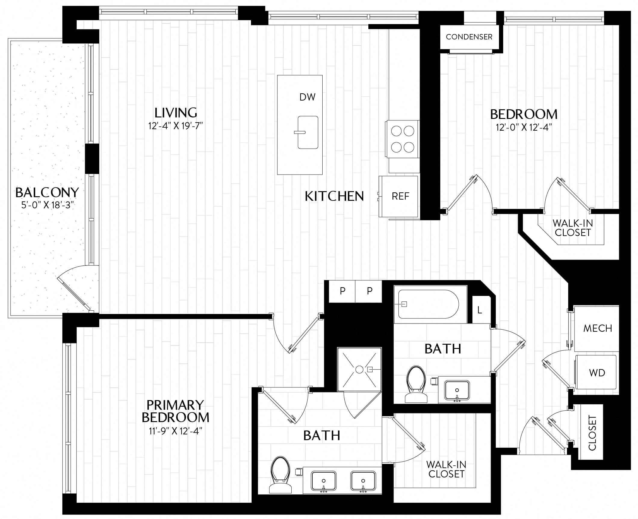 Floor Plan Image of Apartment Apt 0838