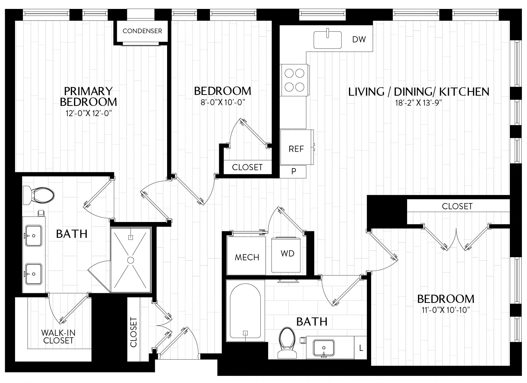 Floor Plan Image of Apartment Apt 0126